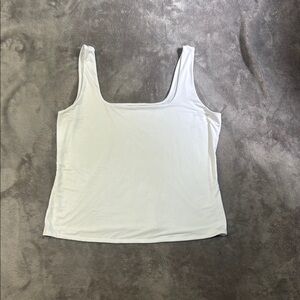 Express White Sleeveless Crop Tank Top‎
